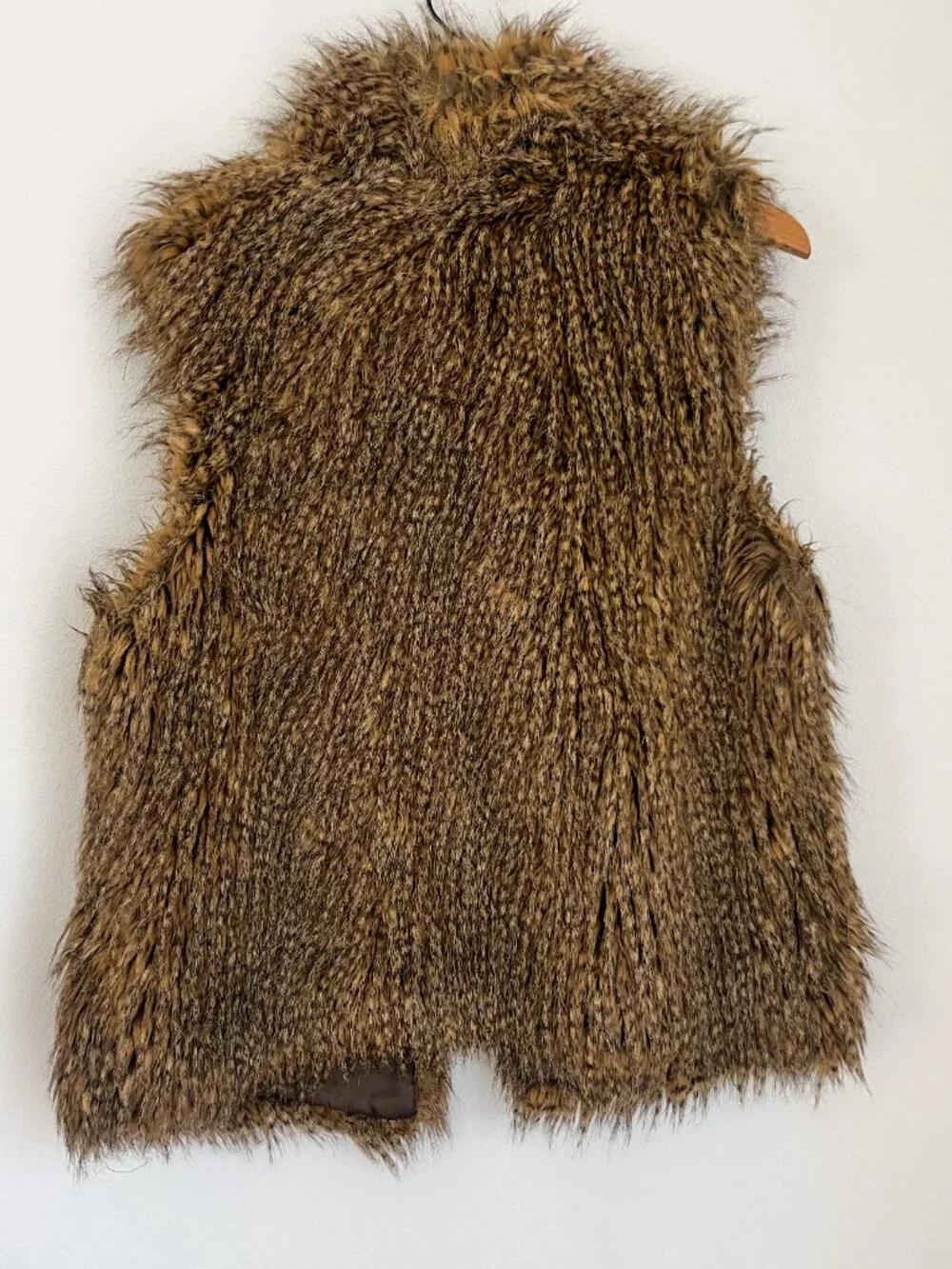Michael Kors Brown Faux Fur Vest — Size L, EUC